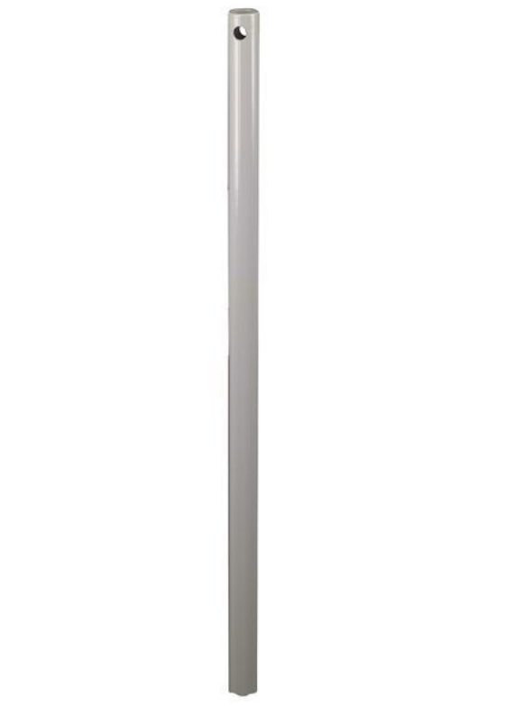 Stange für Rollladenkurbel D. 12 mm aus weißem polyesterbeschichtetem Stahl, L. 1200 mm 