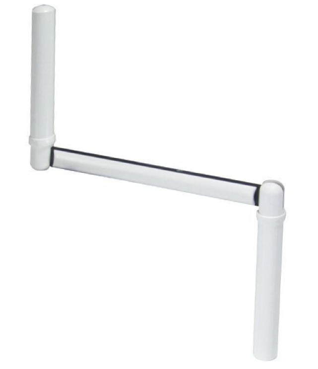 Crank handle for roller shutter rod, diameter 12 mm, length 410 mm