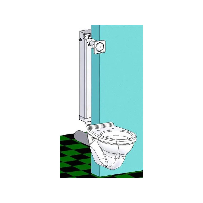 TUBCHASS" 6L inbouwreservoir met verzonken knop
