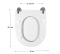 Abattant pour WC de marque DURAVIT, modèle STARK 3. - ESPINOSA - Référence fabricant : COIABSTARCK3B