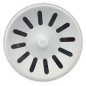 Verwijderbare mand Wit PVC diameter 75 mm