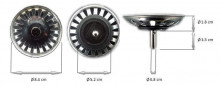Cestello rimovibile in acciaio inox diametro 84mm Cestello rimovibile in acciaio inox diametro 84mm