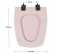 Sedile della toilette SELLES Cheverny, riflesso rosa - ESPINOSA - Référence fabricant : COIABCHEVERNYREROS