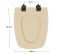 Toilet seat SELLES Cheverny, bahamas beige - ESPINOSA - Référence fabricant : COIABCHEVERNYBEBA