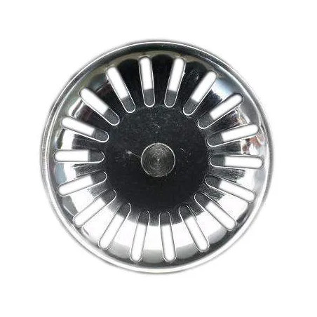 Cesta de acero inoxidable de 80 mm para un agujero de tapón de 114 mm de diámetro