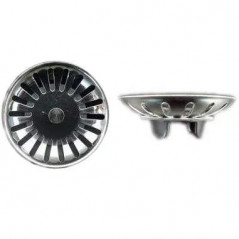 Cesta de acero inoxidable de 80 mm para un agujero de tapón de 114 mm de diámetro