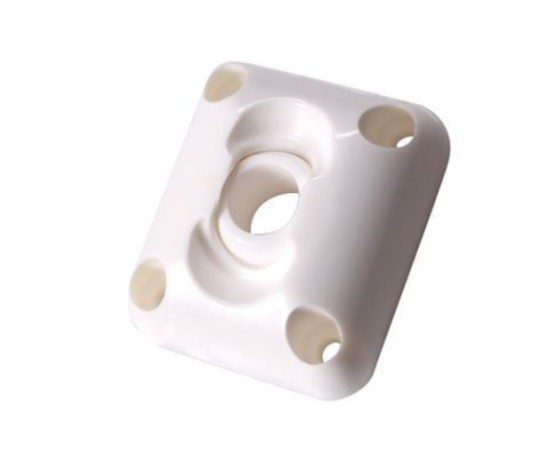 Caja de rótula pasante para persiana enrollable con manivela, para varilla de diámetro 12, plástico blanco