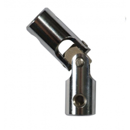 Kneecap, roller shutter joint, for 10 mm hexagonal rod and 12 mm rod, chromed steel - CIME - Référence fabricant : CQ.13521.1