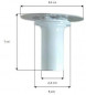 Bung cup voor 60 mm diameter douchebak met rooster
