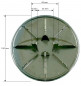 Afdekking chroom diameter 110, voor Turboflow douchebakafvoer diameter 90