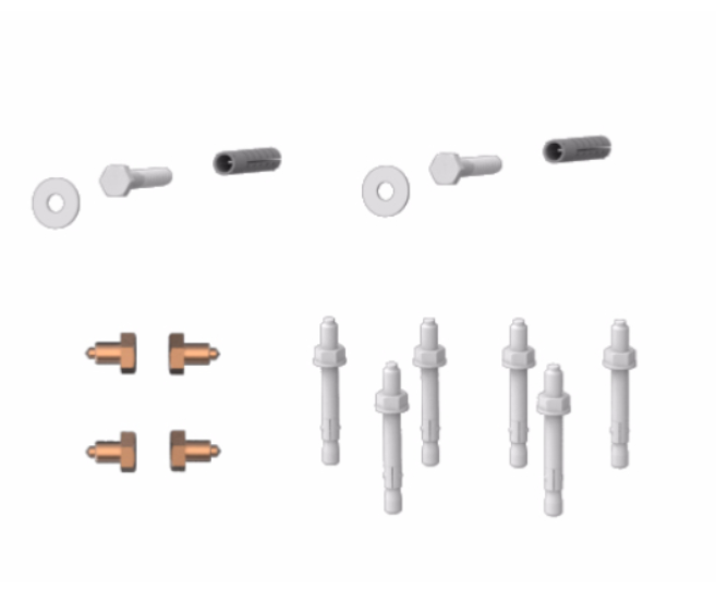 Screws and bolts kit for INGENIO free-standing support SIAMP