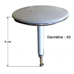 Covering valve for washbasin drain