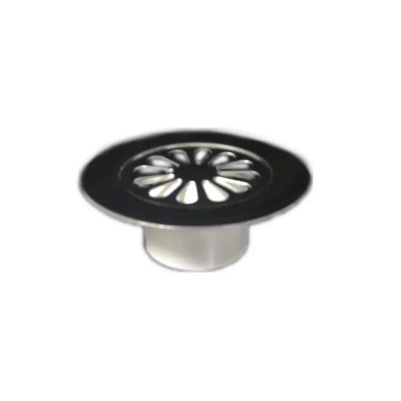 Roestvrijstalen bellenscherm, diameter 85, voor verticale afvoer