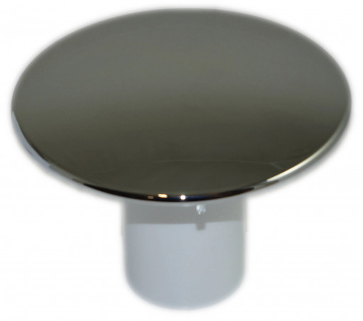 Capó ABS Cromado 120mm con tubo guarda de agua para válvula diámetro 90 mm