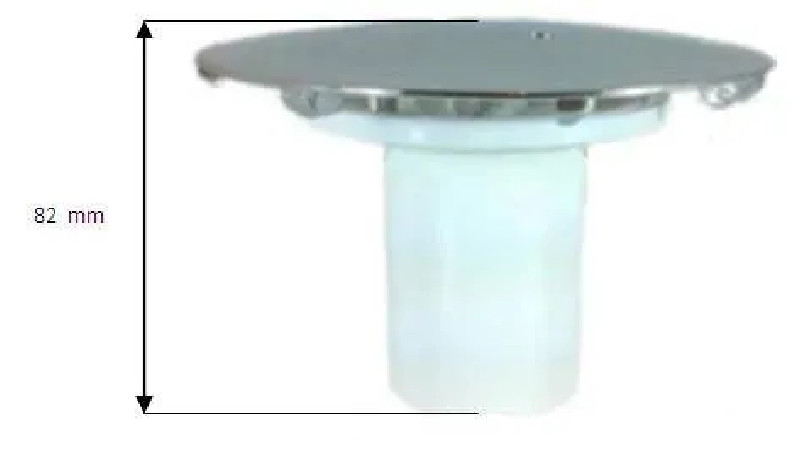Coperchio in ABS cromato con tubo di protezione dell'acqua per scarico di 90 mm di diametro