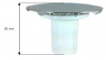 ABS Chroomkap 120mm met waterbeschermingsbuis voor afvoerplug diameter 90 mm ABS Chroomkap 120mm met waterbeschermingsbuis voor afvoerplug diameter 90 mm