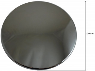 ABS Chroomkap 120mm met waterbeschermingsbuis voor afvoerplug diameter 90 mm