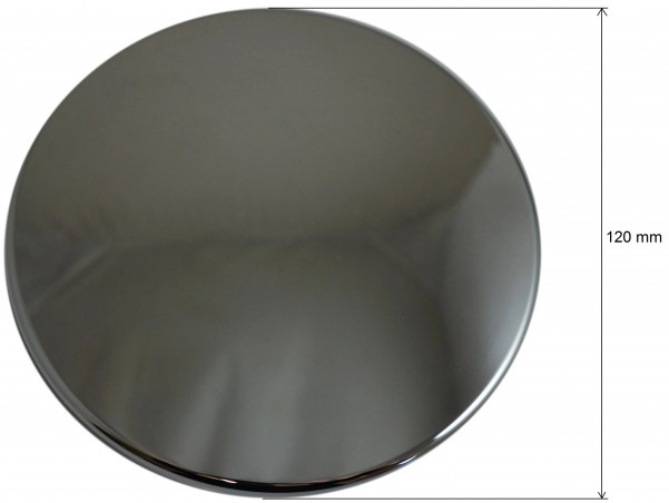 Capot ABS Chromé avec tube garde d\'eau pour bonde diamètre 90mm