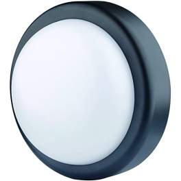 14W round LED window, 4000K, 1000 LM, size 200X200X100, color black - Electraline - Référence fabricant : 65008