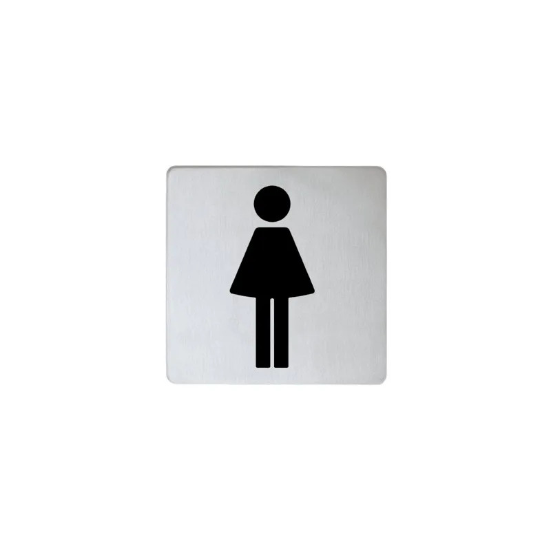 Pictogram Dames roestvrij staal