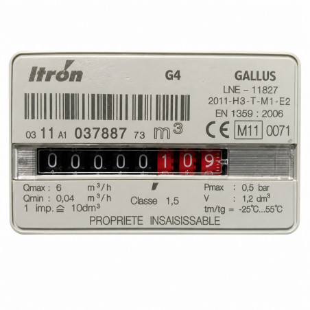 Gallus 2000 G4 low pressure gas meter