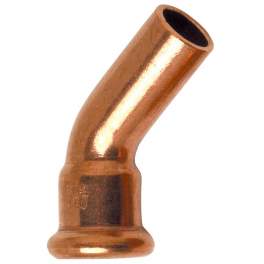 Crimp copper male female 45°, diameter 12mm. - Thermador - Référence fabricant : 604012