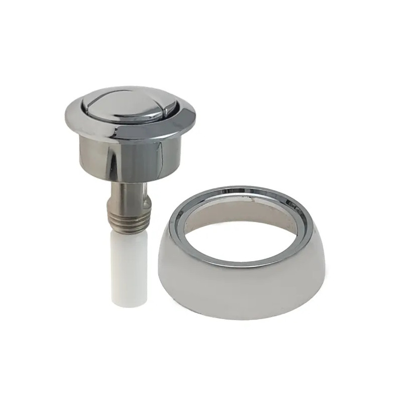 Bouton double poussoir 3/6 L, mécanisme de chasse WC, chromé Bouton double poussoir 3/6 L, mécanisme de chasse WC, chromé