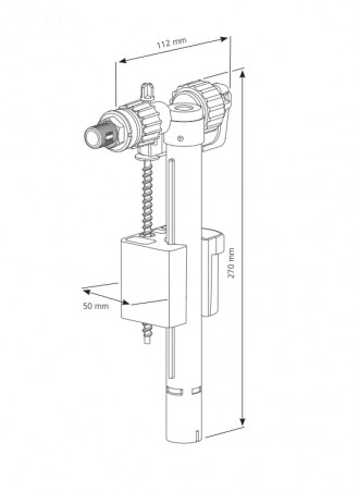 Robinet flotteur pour bâti chasse 500