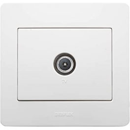 TV socket diameter 2, white - DEBFLEX - Référence fabricant : 739180