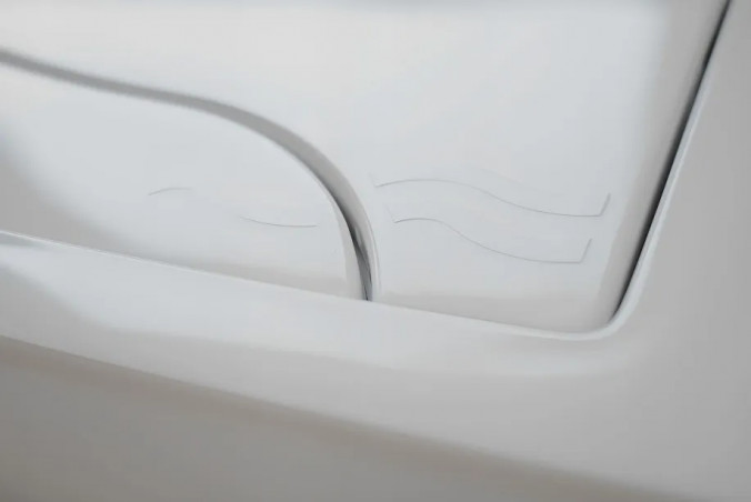 Plaque intégra double touche blanche Bâtichasse 500 et 535