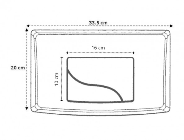 Plaque intégra double touche blanche Bâtichasse 500 et 535