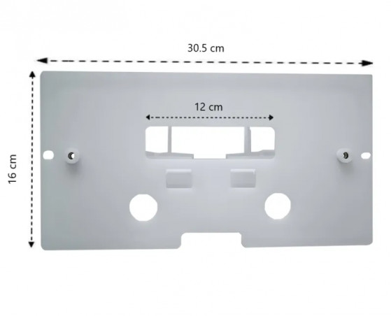 Cadre de fixation avec bras de déclenchement pour plaque WC SIAMP Bâtichasse 500 34013410 - Image 2/2