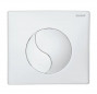 SIAMP YIN YANG flush plate, dual flush, white