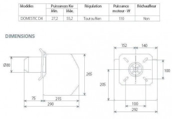 Domestic D4 burner 27.2 to 55.2 Kw with nozzle