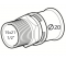 Raccord pour tube multicouche laiton mâle 1/2", fixe à sertir 20 mm - PBTUB - Référence fabricant : PBTRAMCRXSM220
