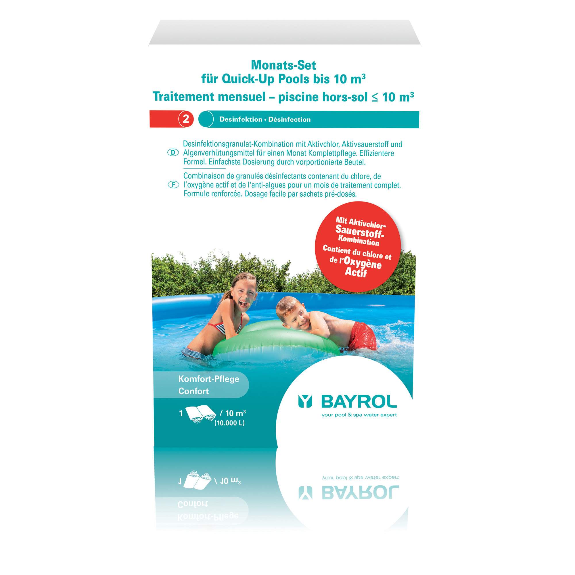 Above ground pool treatment 10m3, 0.6kg.