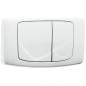 Valsir Angel Rios inbouw WC bedieningspaneel, dubbel volume, wit