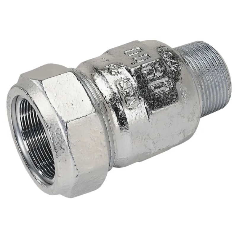 33x42 mannelijke klemkoppeling, 42,4 mm buitendiameter stalen buis