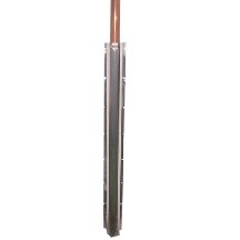Goulotte Inox protection pour tube gaz, diamètre 54, largeur diamètre 90 mm (reconditionné)