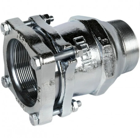 Raccord à bride 2\" ½ (66x76) mâle tube acier 76,1 mm extérieur