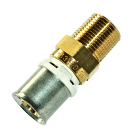 20x27/26mm male multi-layer nickel-plated brass fitting, lead-free - PBTUB - Référence fabricant : MCRXSM426