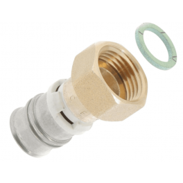 Multi-layer brass fitting with swivel nut 26x34, diameter 32 - PBTUB - Référence fabricant : MCRXSE1032
