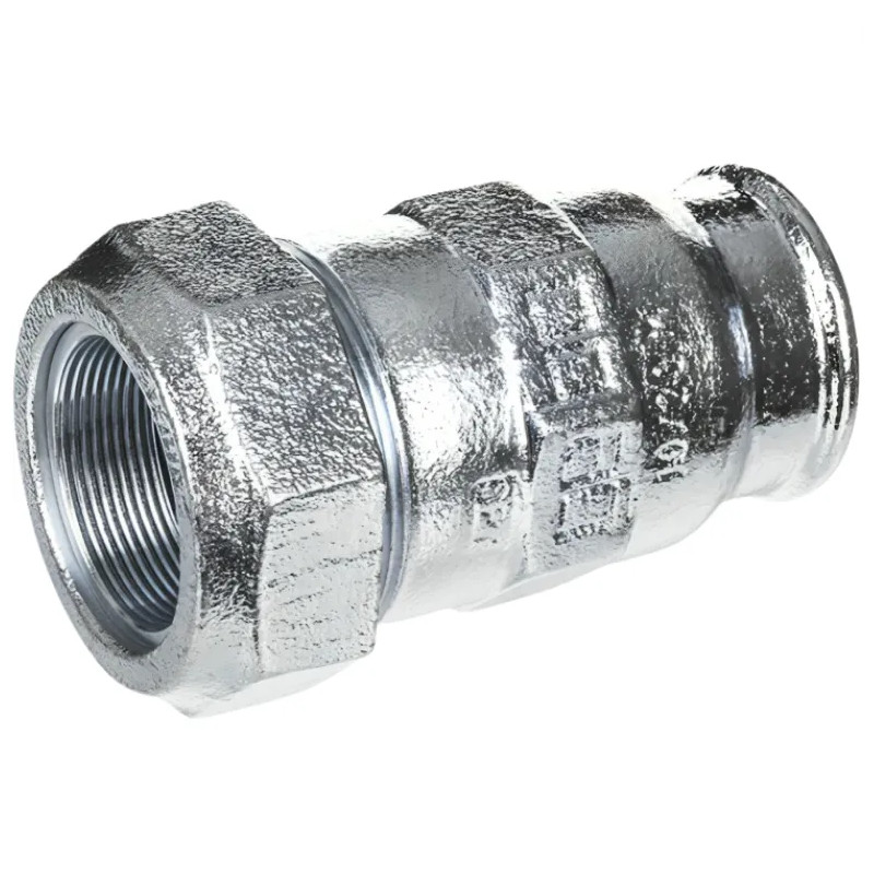 Compressiefitting 15x21 vrouwelijke stalen buis 21,3 mm O.D