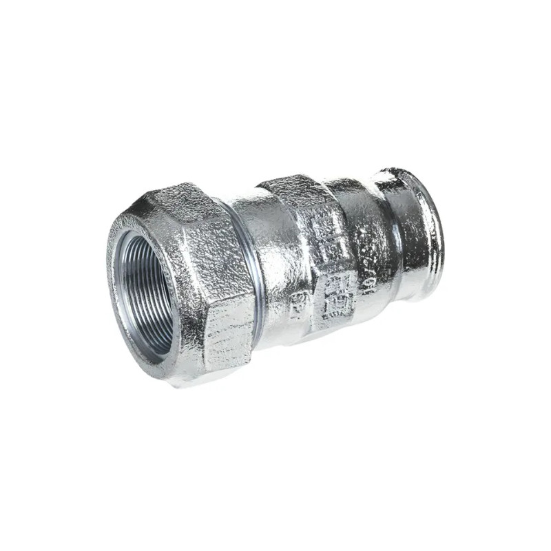 Compressiefitting 20x27 vrouwelijke stalen buis 26,9 mm O.D