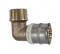 Radial type male multilayer brass elbow 12x17/16mm without lead - PBTUB - Référence fabricant : PBTCOMCRXSCM816
