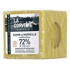 Jabón de Marsella extra puro 72% de aceite, 300g.