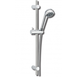 Cobra 2 shower bar set, with 2-spray hand shower, bar and flexible hose, chrome - Valentin - Référence fabricant : 97600000000