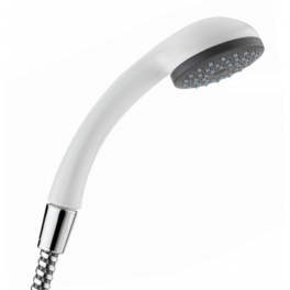 Cobra PVC white hand shower, 1 jet, diameter 65mm - Valentin - Référence fabricant : 90630000100