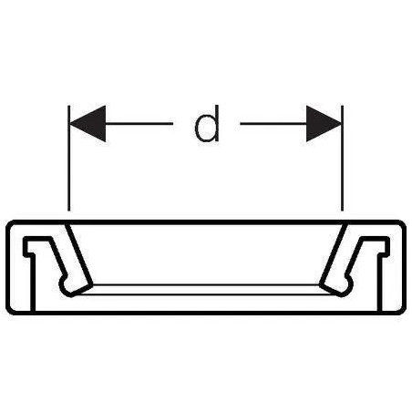 Guarnizione a labbro per il collettore di scarico