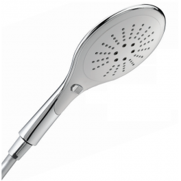 Inouie+ ABS chrome-plated hand shower, 3 jets, diameter 155mm, 8.5 l/min - Valentin - Référence fabricant : 92090000000